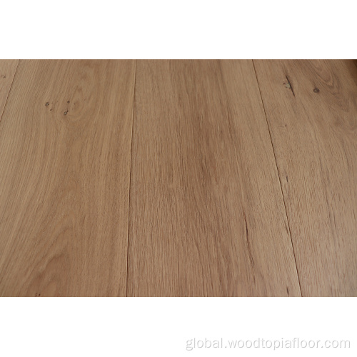 Wainy Edged European Oak Boards Natural Color Brushed Surface European Oak Supplier